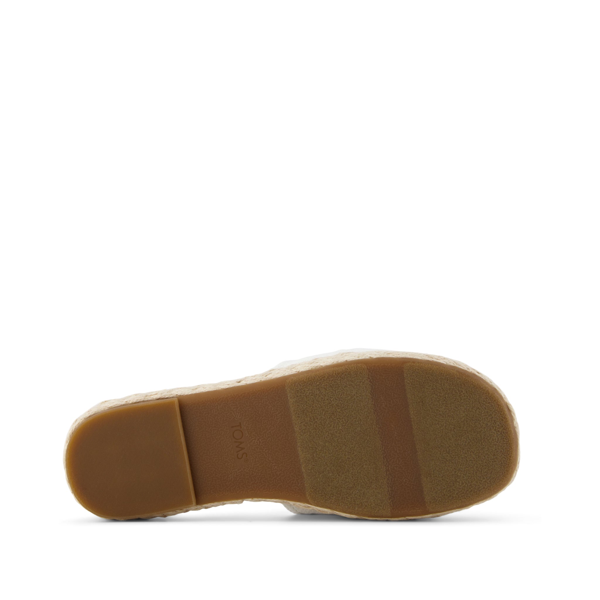 Abby Slide Flatform Espadrille Sandal White Beachside Woven