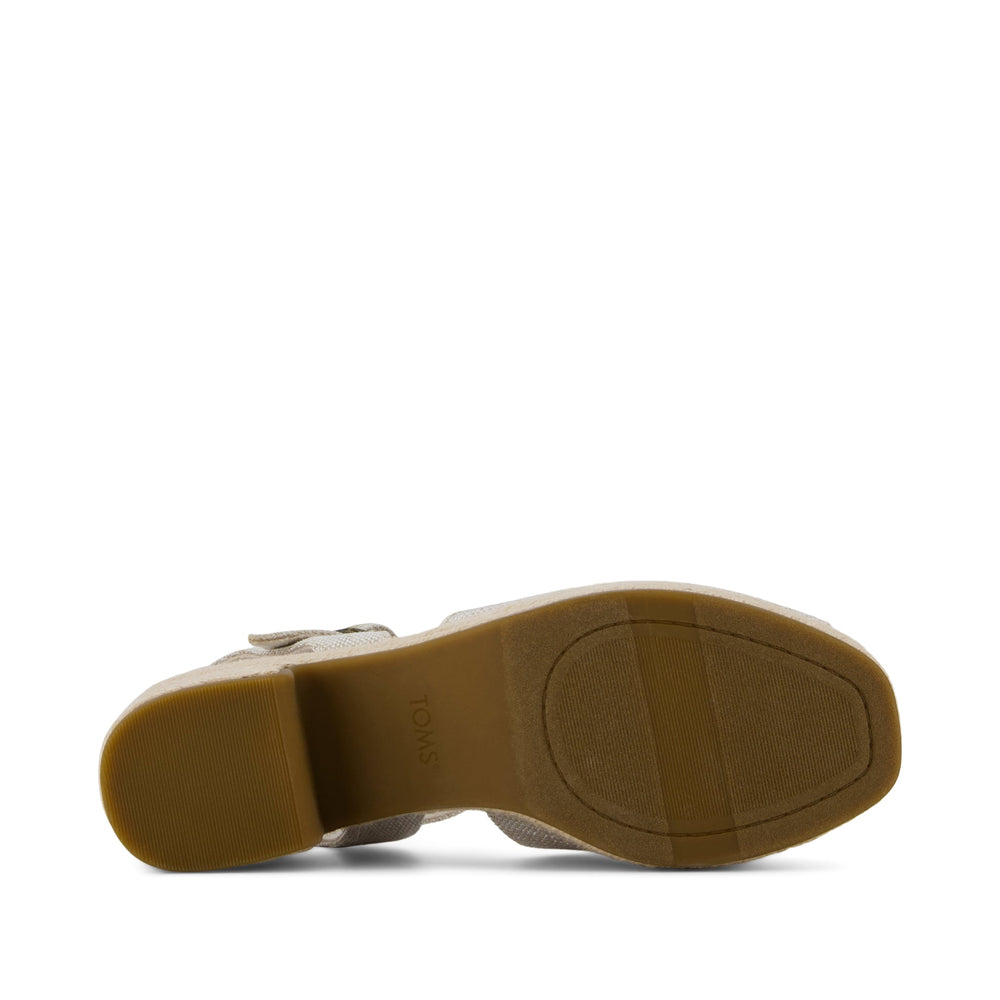 Isla Peep Toe Heeled Sandal Natural Yarn Dye