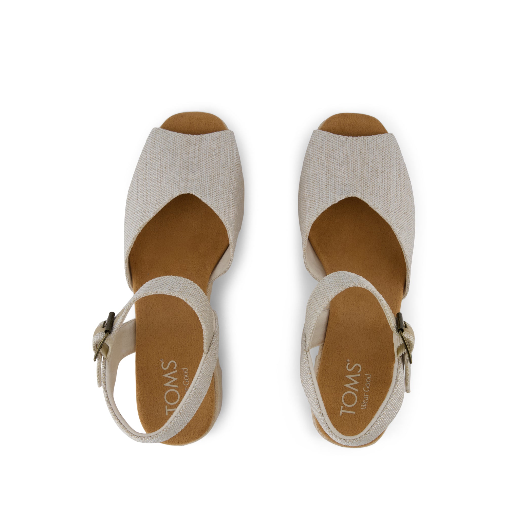 Isla Peep Toe Heeled Sandal Natural Yarn Dye