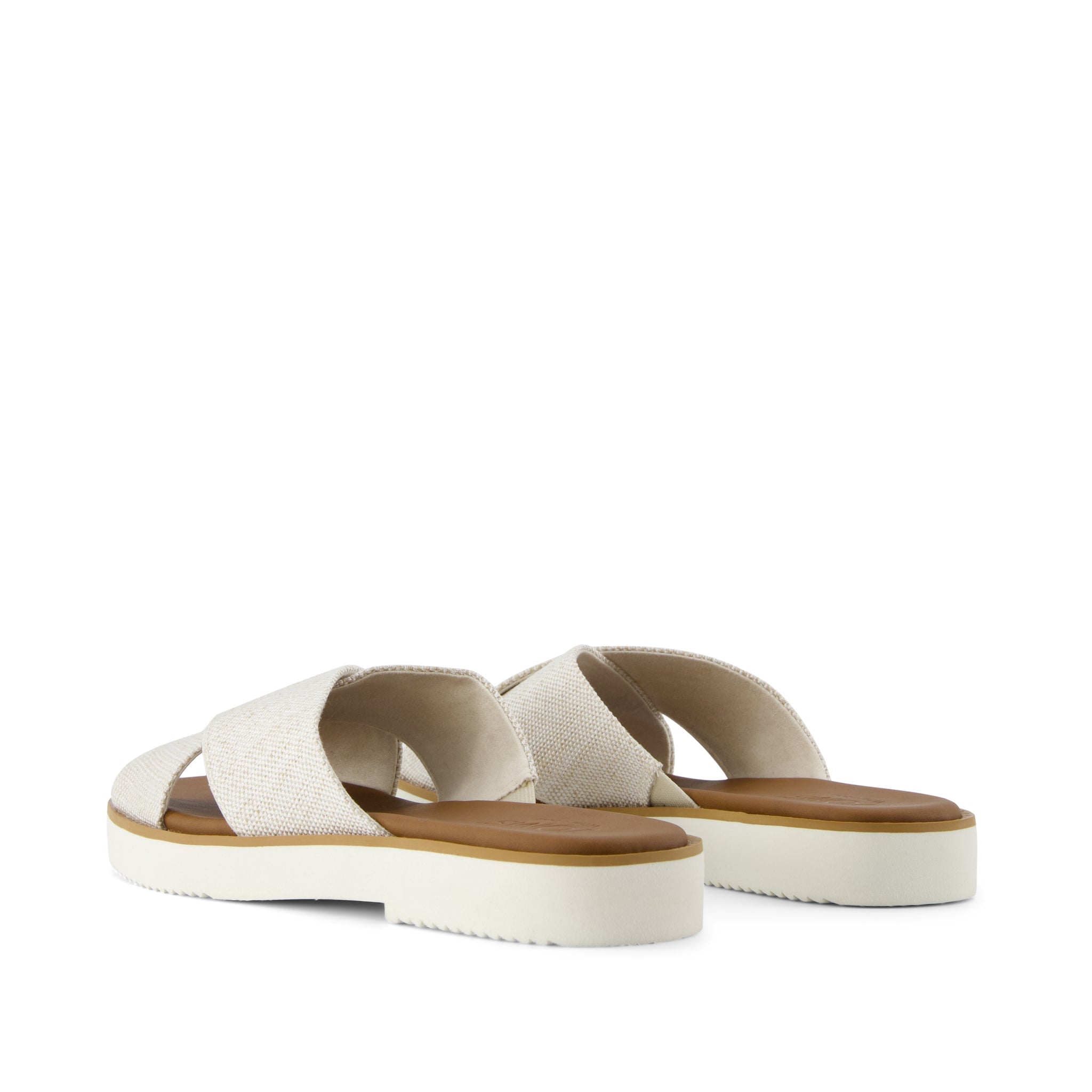 Mae Crossover Slide Sandal Natural Yarn Dye