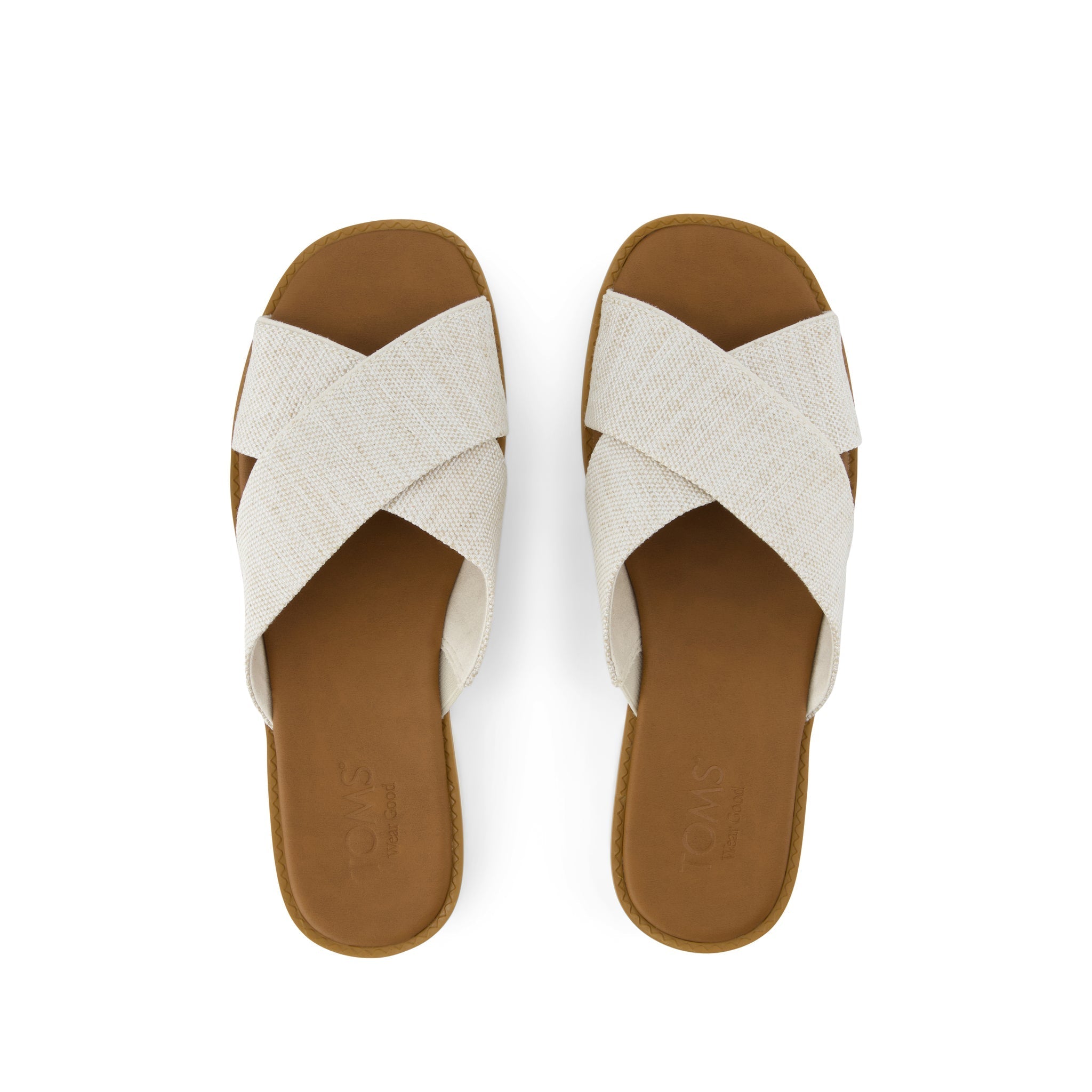 Mae Crossover Slide Sandal Natural Yarn Dye