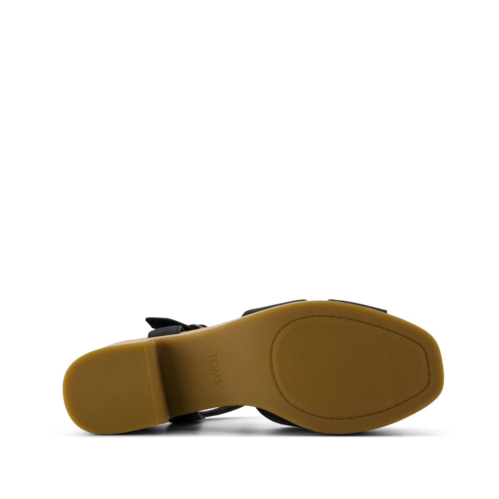Isla Heeled Sandal Black Leather
