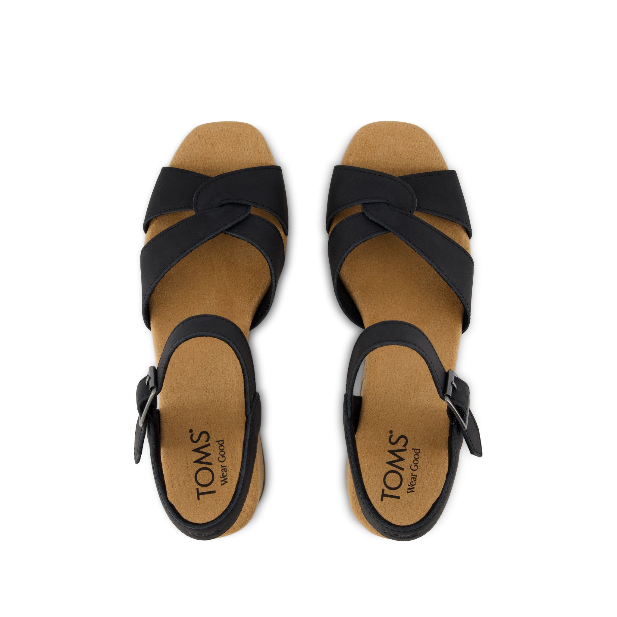 Isla Heeled Sandal Black Leather