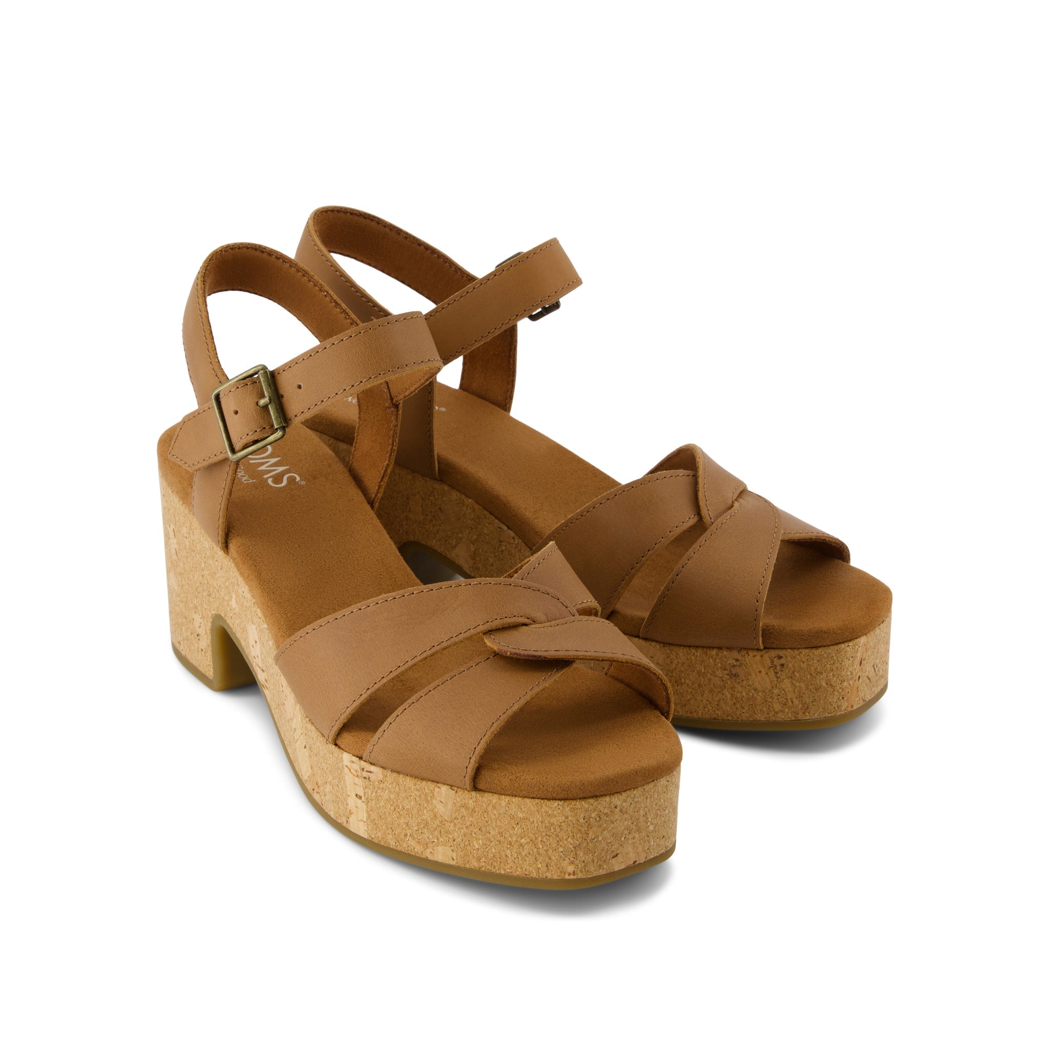 Isla Heeled Sandal Brown Sugar Leather