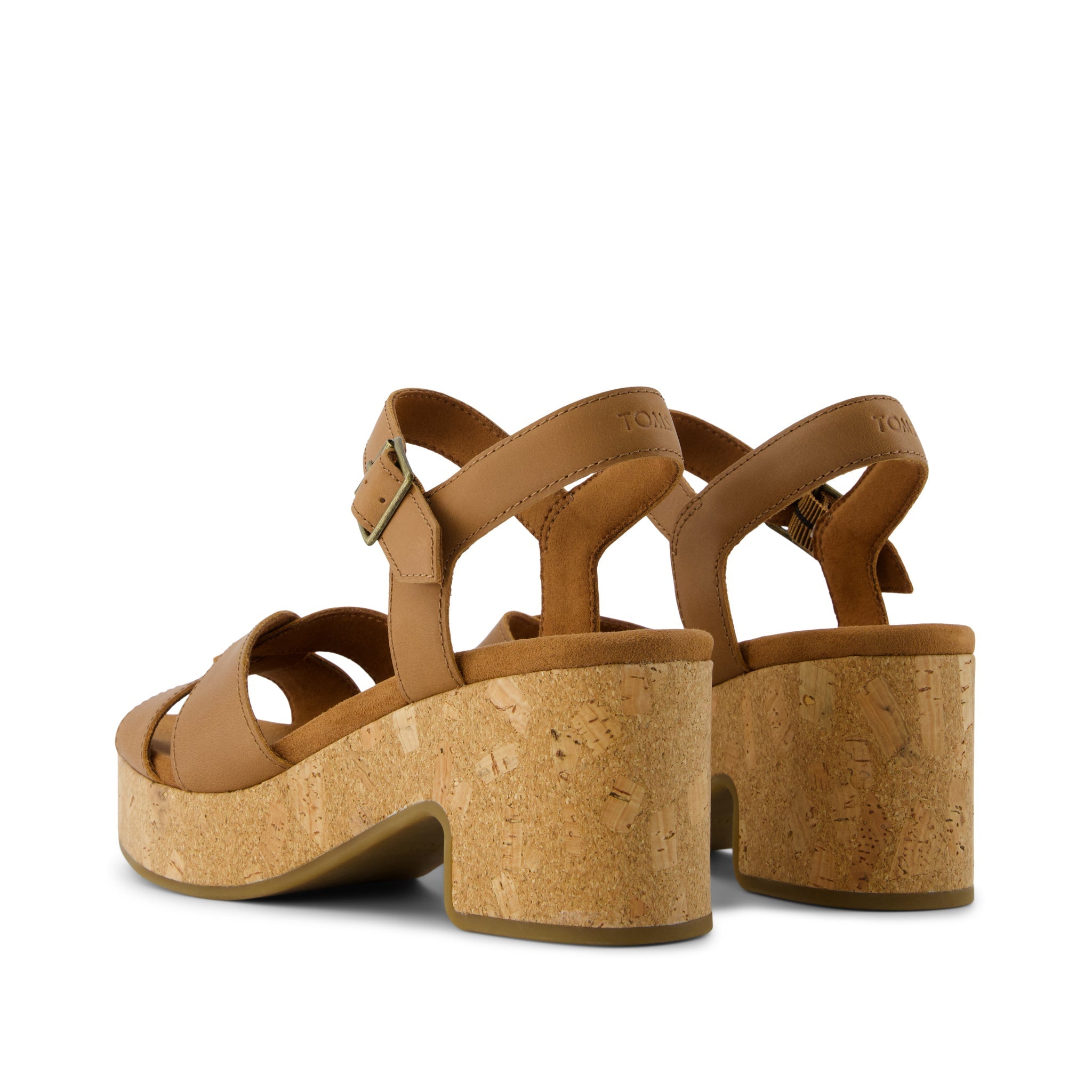 Isla Heeled Sandal Brown Sugar Leather