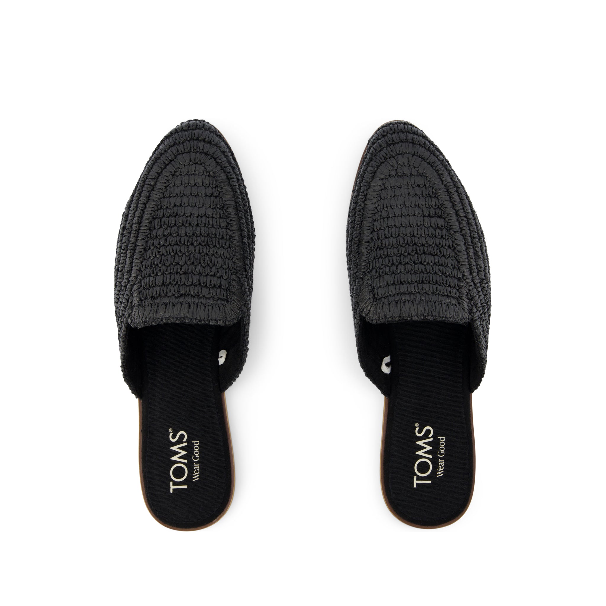 Jade Flat Black Raffia