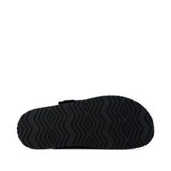 Danilo Slide Sandal Black Perforated Suede