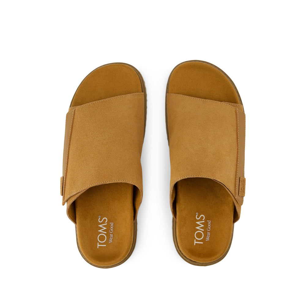 Danilo Slide Sandal Tan Suede