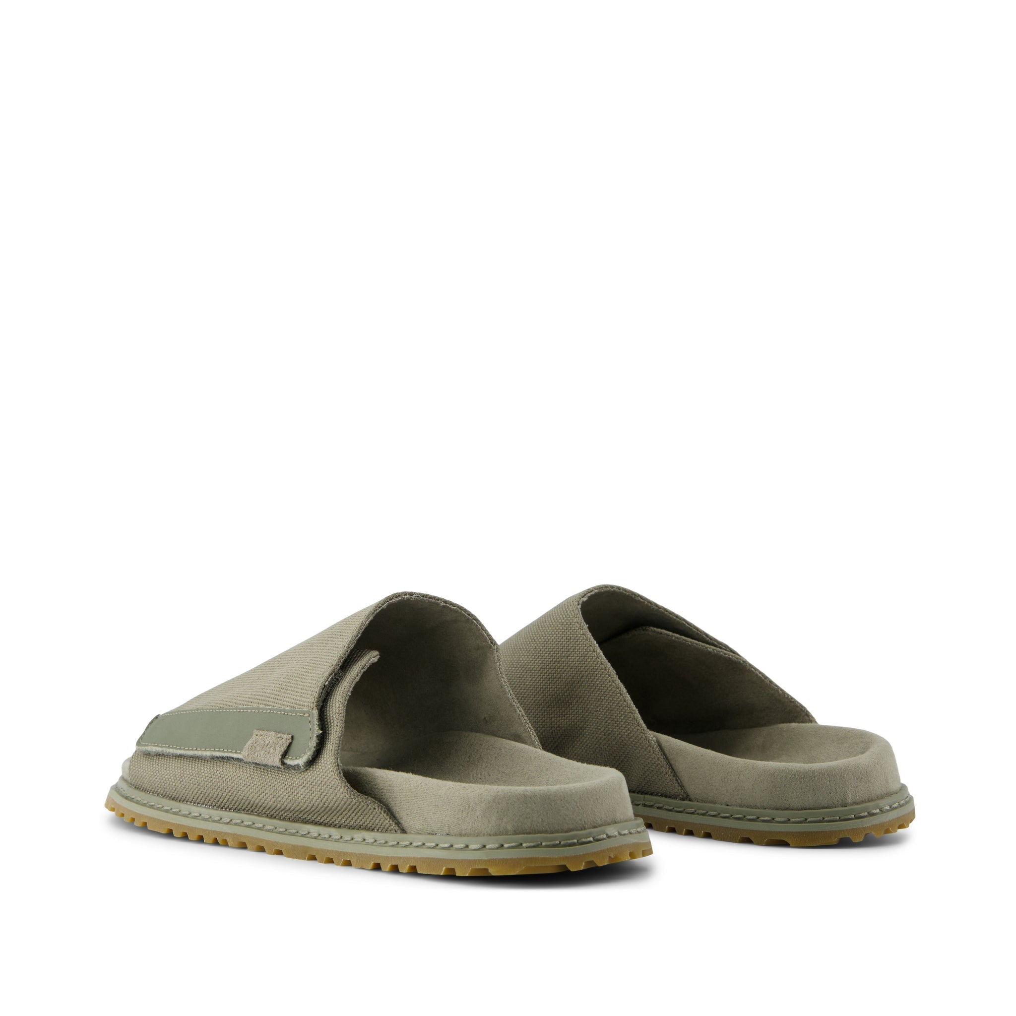 Danilo Slide Sandal Vetiver Grey Heavy Canvas