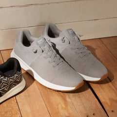 Trvl Lite Cabrillo Water Repellent Drizzle Grey Legacy Canvas And Perforated Suede Sneaker