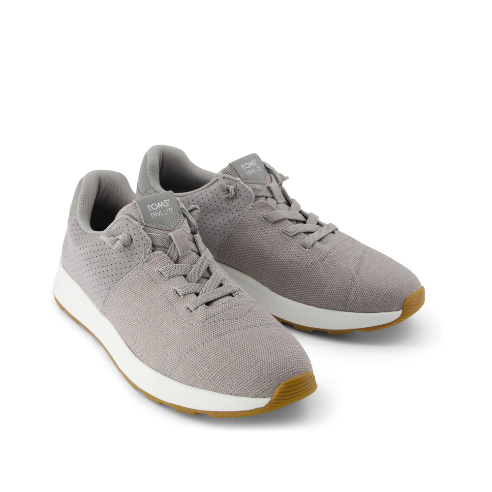 Trvl Lite Cabrillo Water Repellent Drizzle Grey Legacy Canvas And Perforated Suede Sneaker