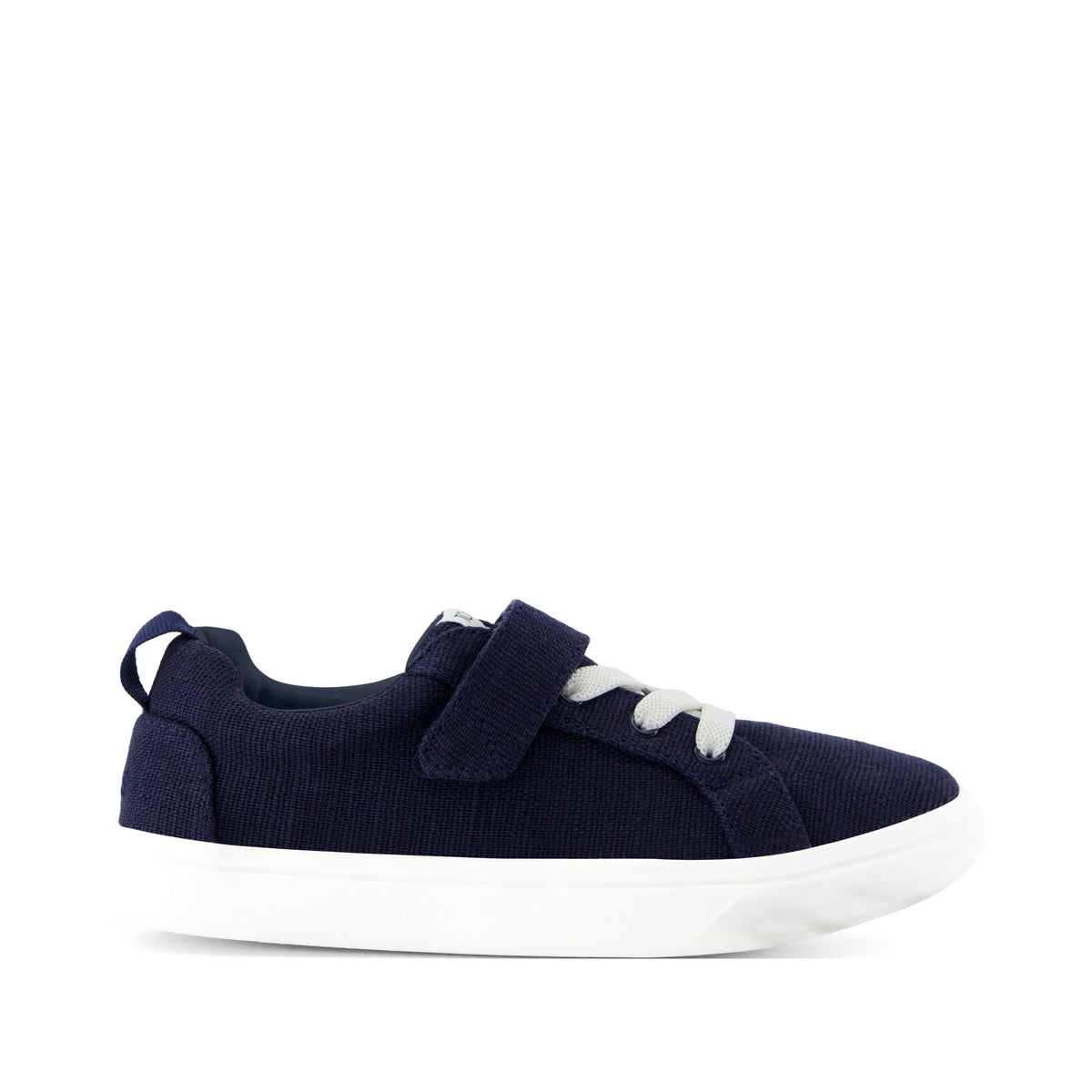 Cruz Lace-Up Navy Heritage Canvas Kids Sneaker