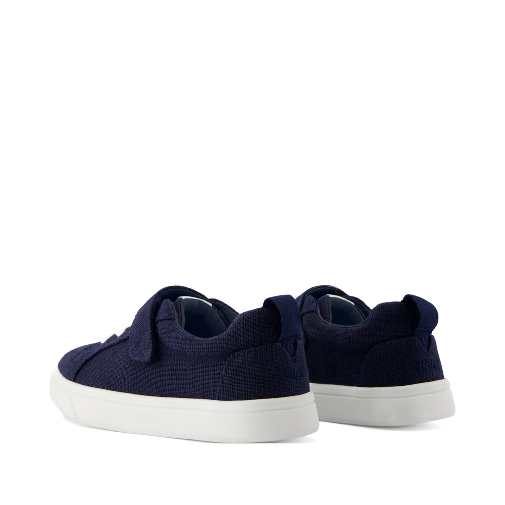 Cruz Lace-Up Navy Heritage Canvas Kids Sneaker