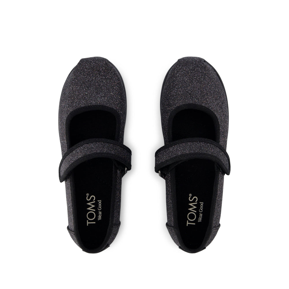 Nora Mary Jane Black Iridescent Glimmer Kids Shoe