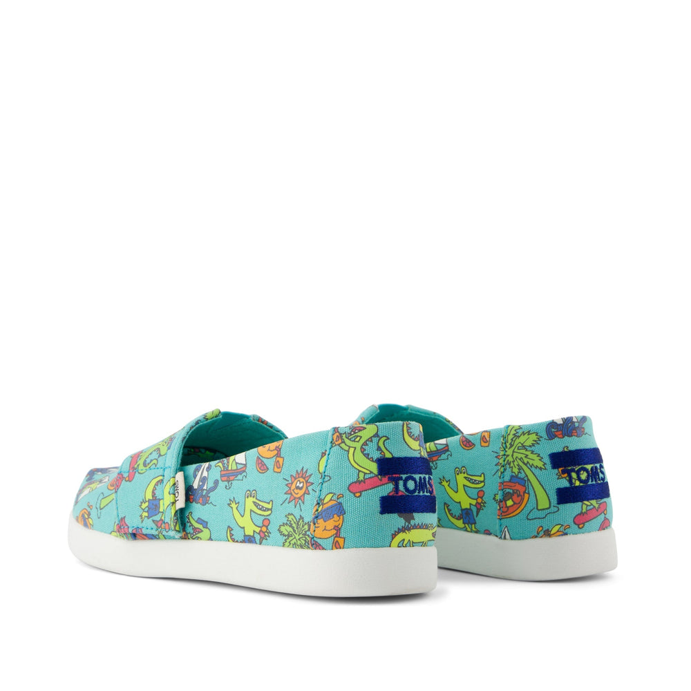 Alpargata Classic Kids Shoe Aqua Glow in the Dark Miami Alligators