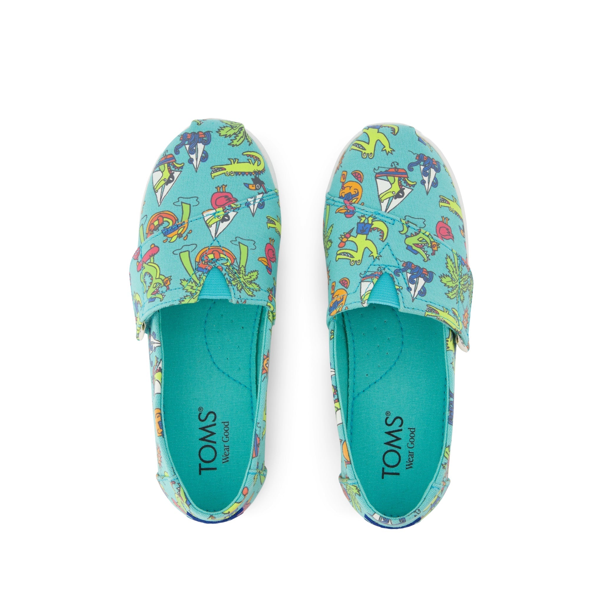 Alpargata Classic Kids Shoe Aqua Glow in the Dark Miami Alligators