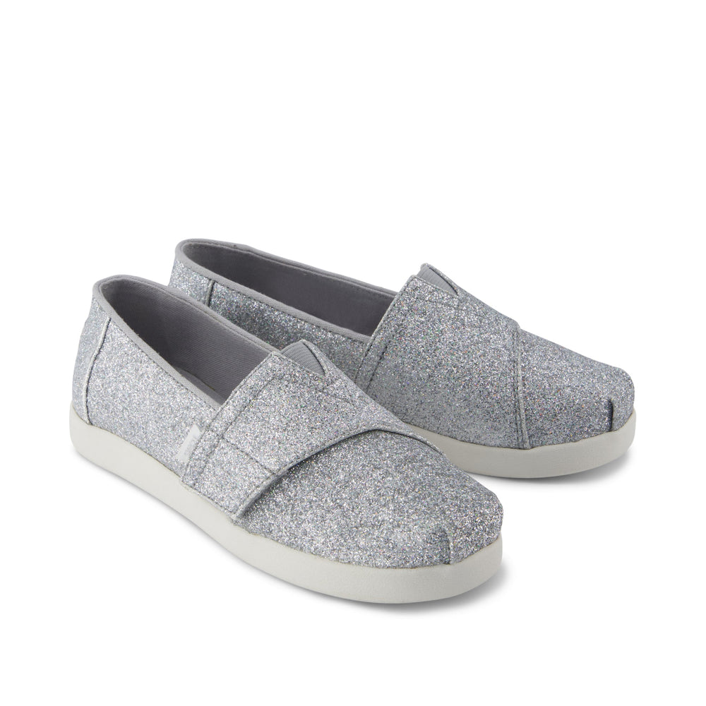 Alpargata Classic Kids Shoe Silver Iridescent Glimmer