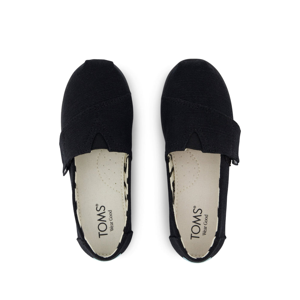 Alpargata Classic Kids Shoe Black and Black Heritage Canvas