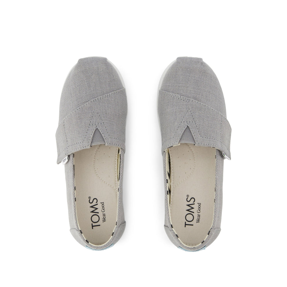 Alpargata Classic Kids Shoe Drizzle Grey Heritage Canvas