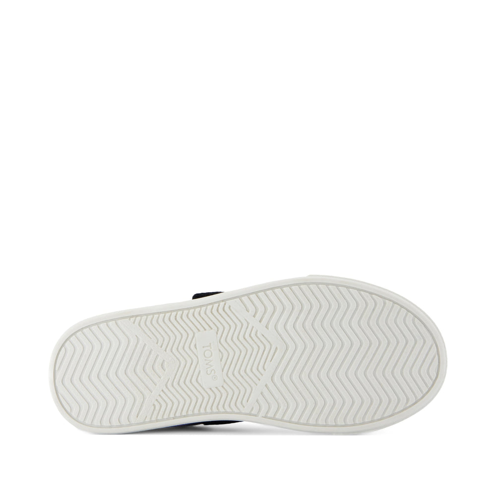 Cruz Lace-Up Black Heritage Canvas Kids Sneaker