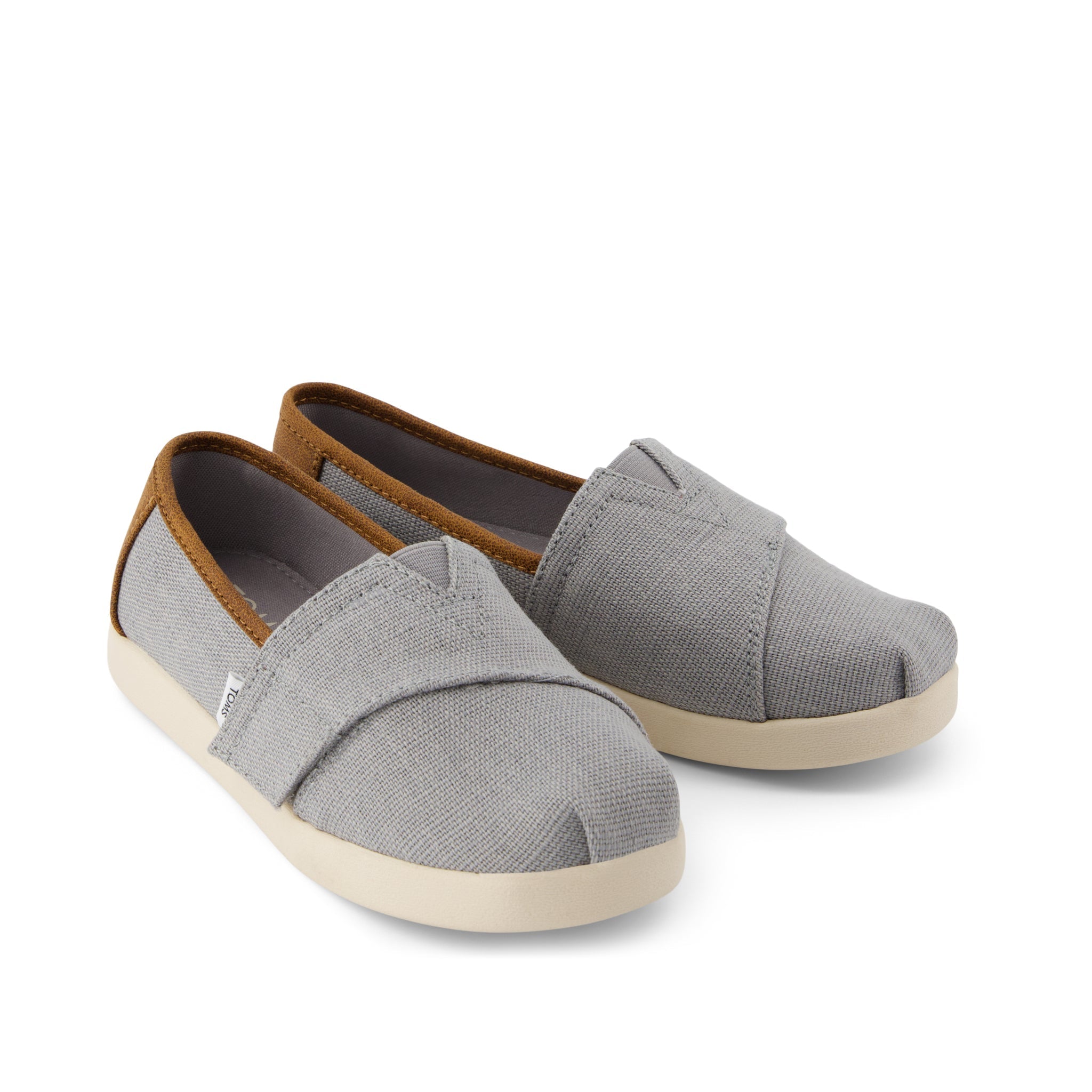 Alpargata Classic Kids Shoe Drizzle Grey Heritage Canvas and PU Trim