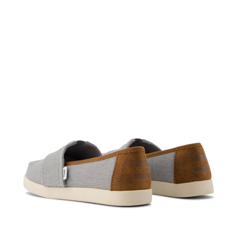 Alpargata Classic Kids Shoe Drizzle Grey Heritage Canvas and PU Trim