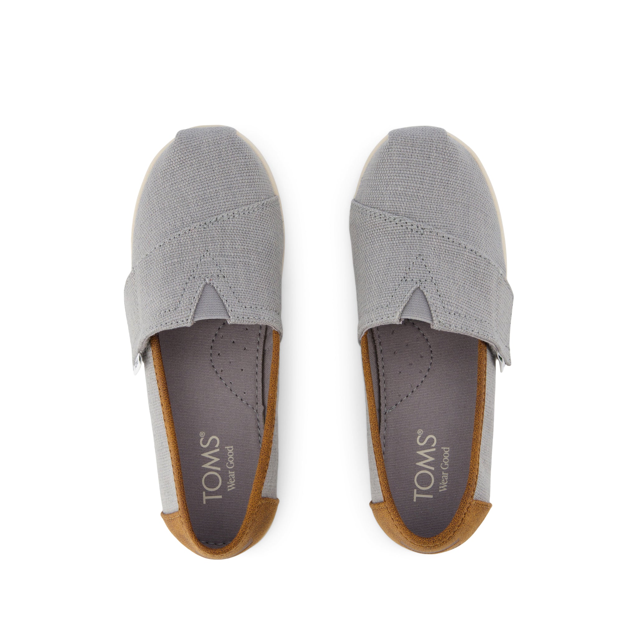 Alpargata Classic Kids Shoe Drizzle Grey Heritage Canvas and PU Trim
