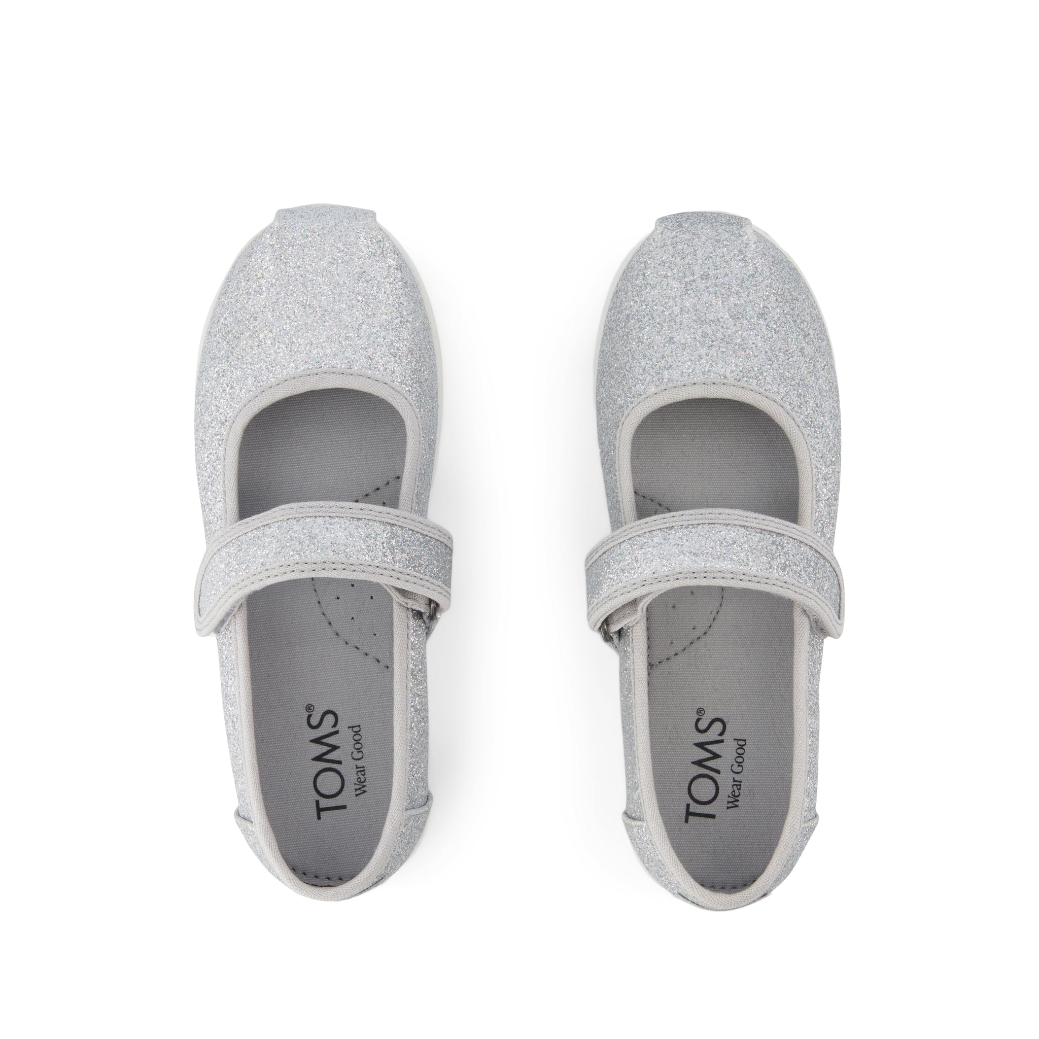 Nora Mary Jane Kids Shoe Silver Iridescent Glimmer Kids Shoe