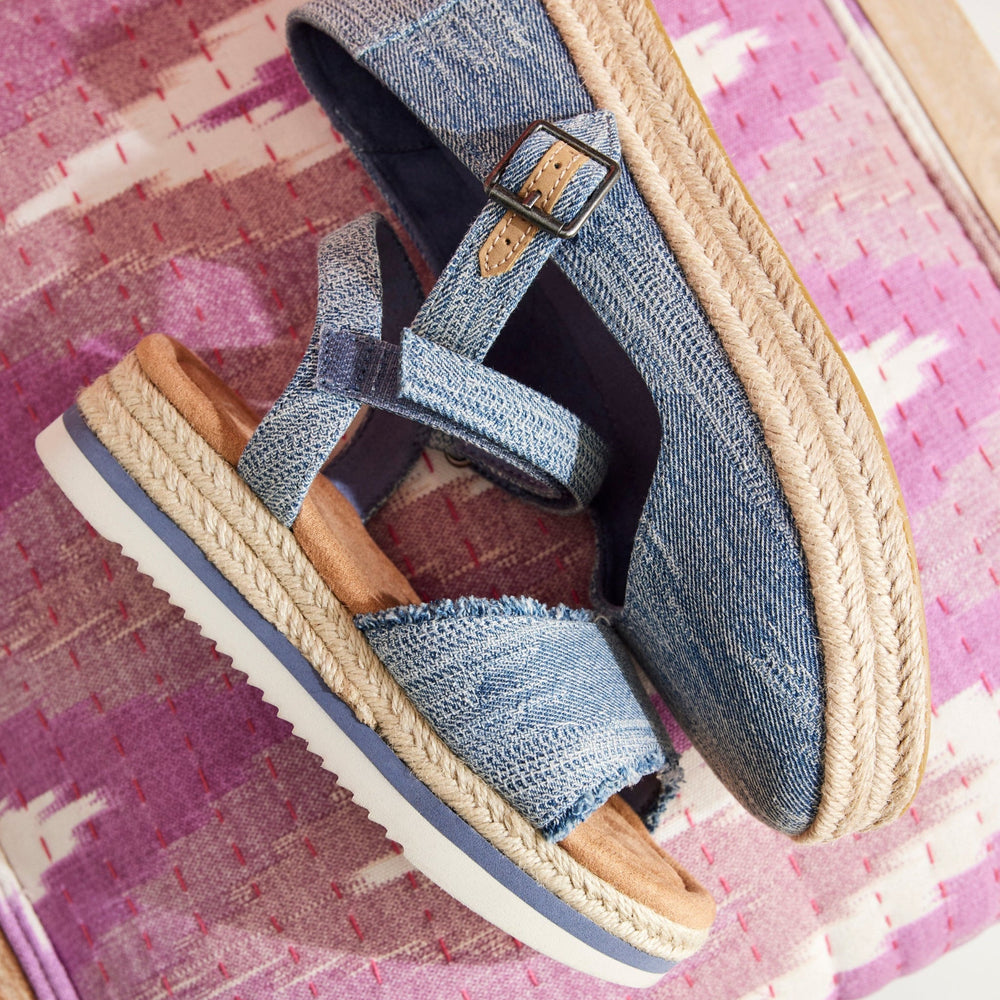 Diana Kids Sandal Dark Sky Textured Denim