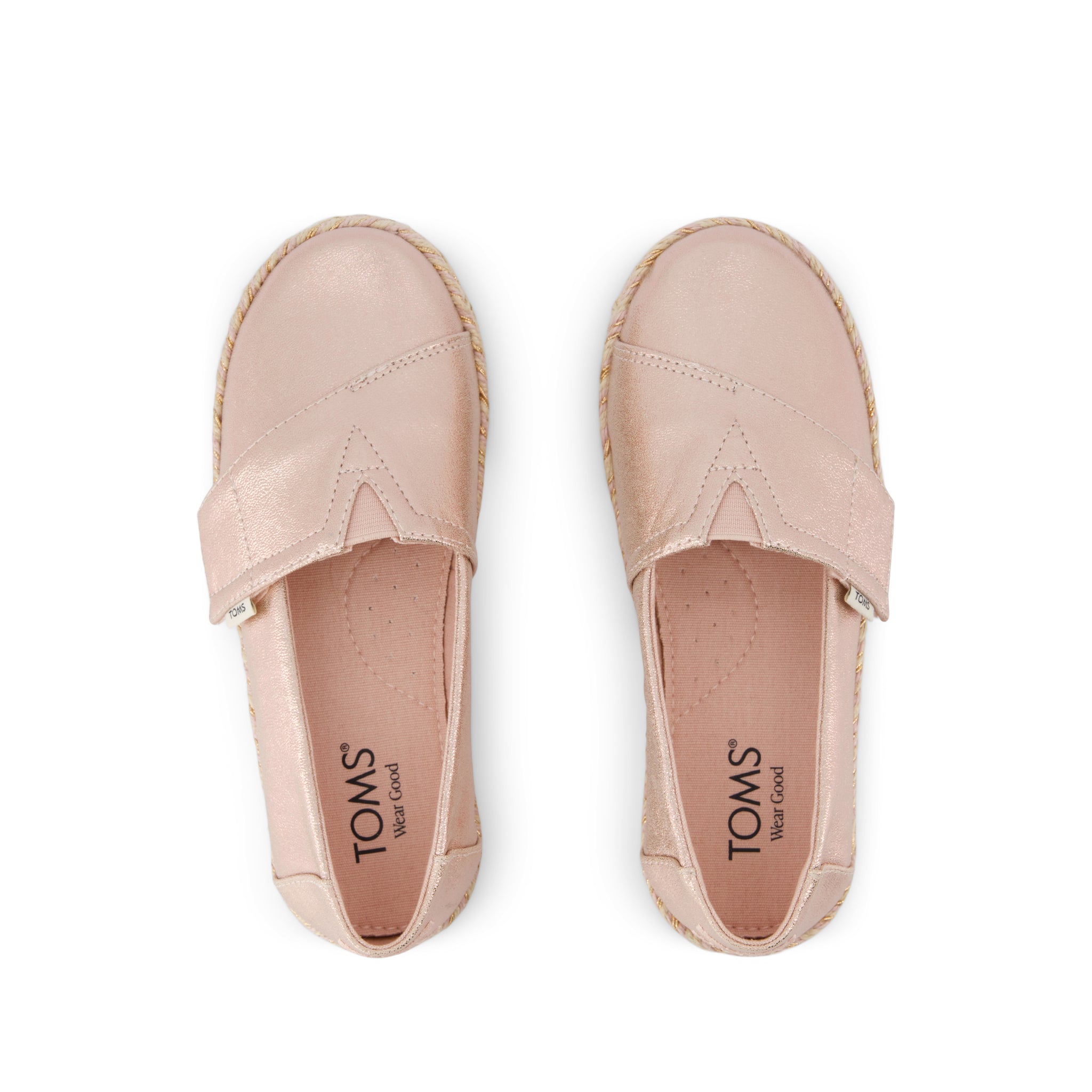 Alpargata Rope 2.0 Kids Espadrille Pale Rose Metallic Iridescent PU