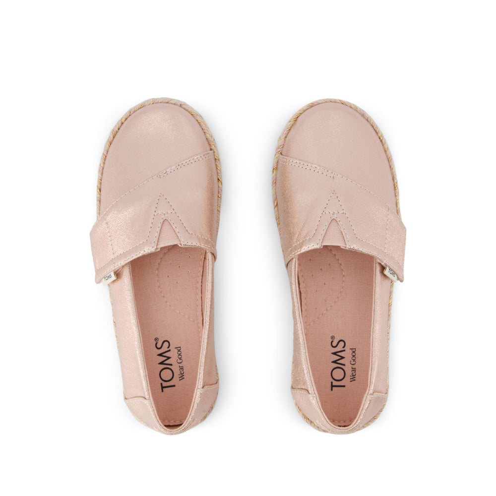 Alpargata Rope 2.0 Kids Espadrille Pale Rose Metallic Iridescent PU