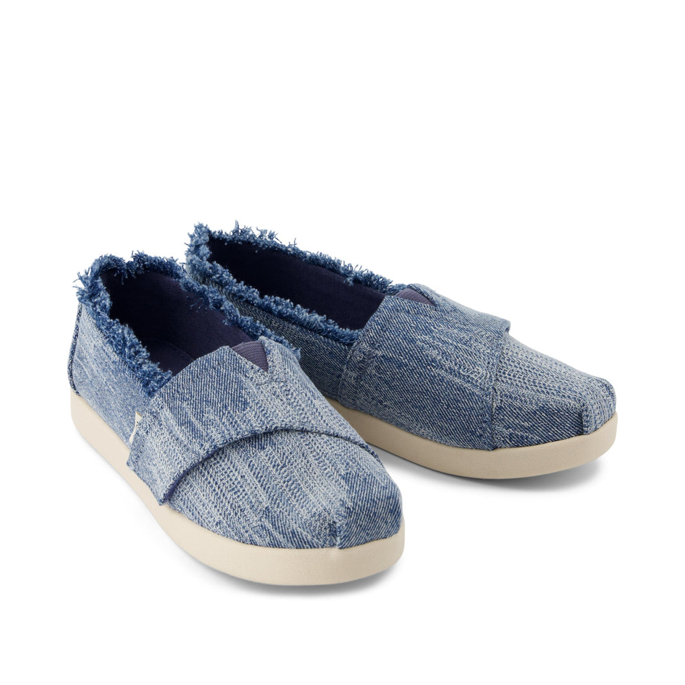 Alpargata Classic Kids Shoe Dark Sky Textured Denim