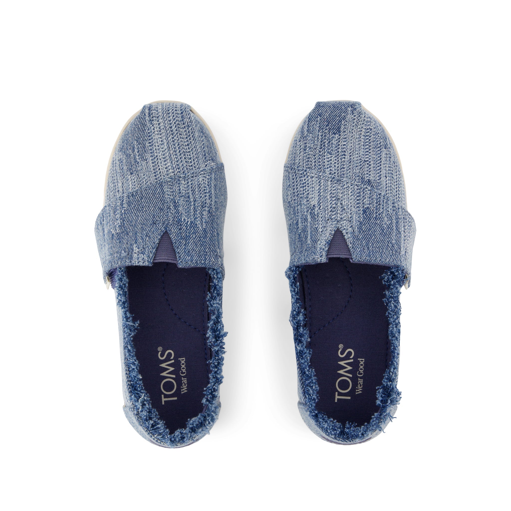 Alpargata Classic Kids Shoe Dark Sky Textured Denim