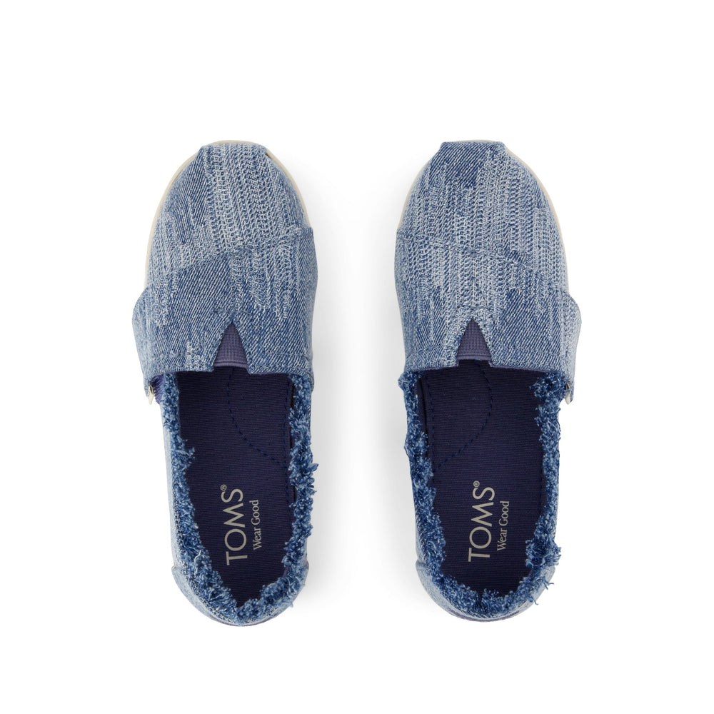 Alpargata Classic Kids Shoe Dark Sky Textured Denim