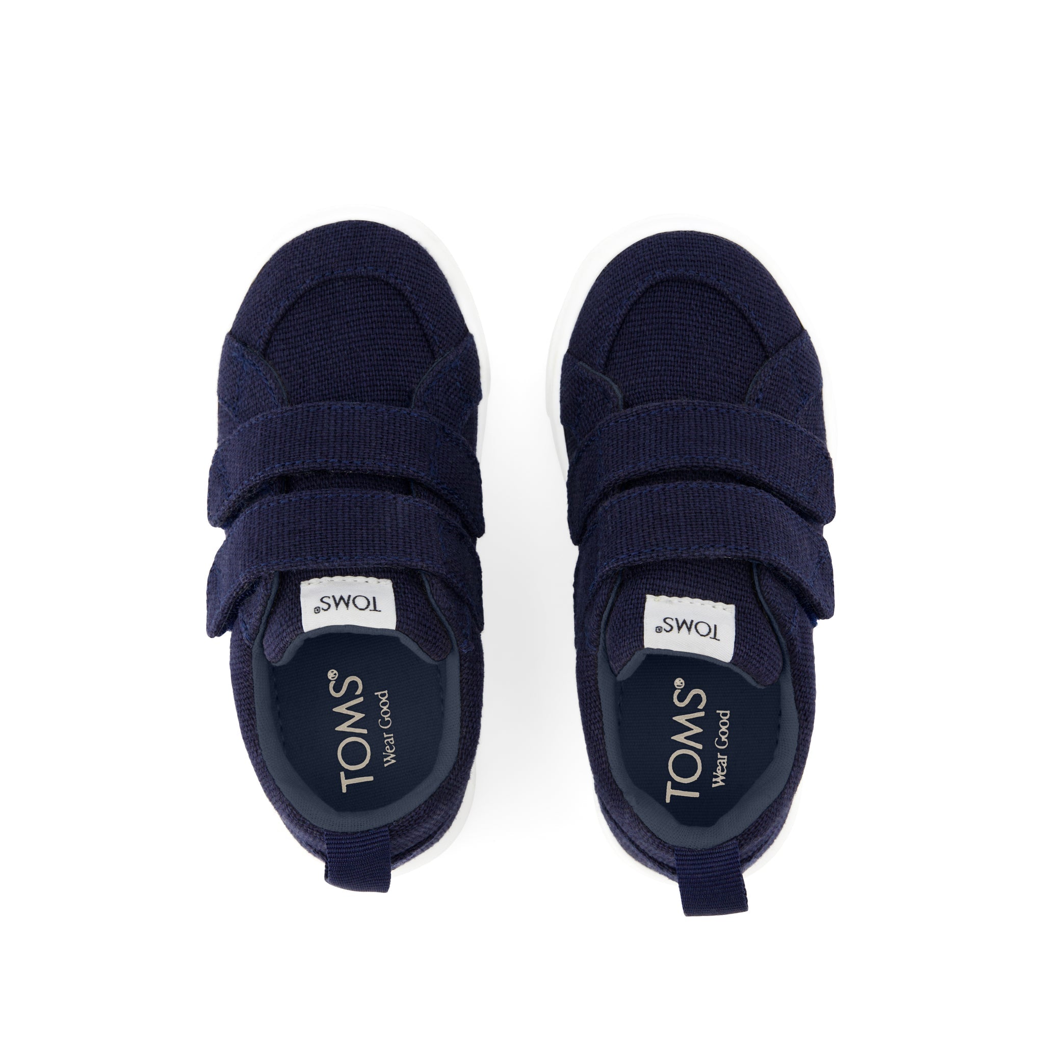 Cruz Double Strap Navy Heritage Canvas Toddler Sneaker