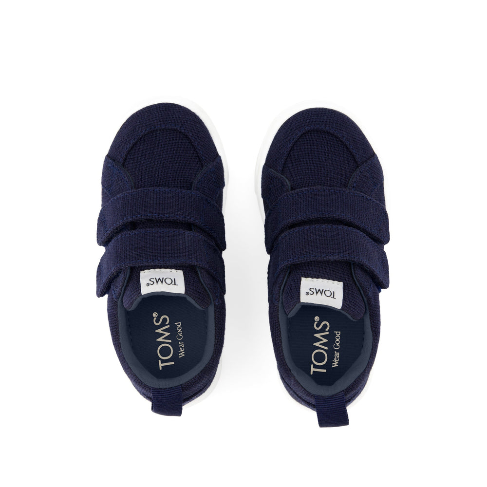 Cruz Double Strap Navy Heritage Canvas Toddler Sneaker