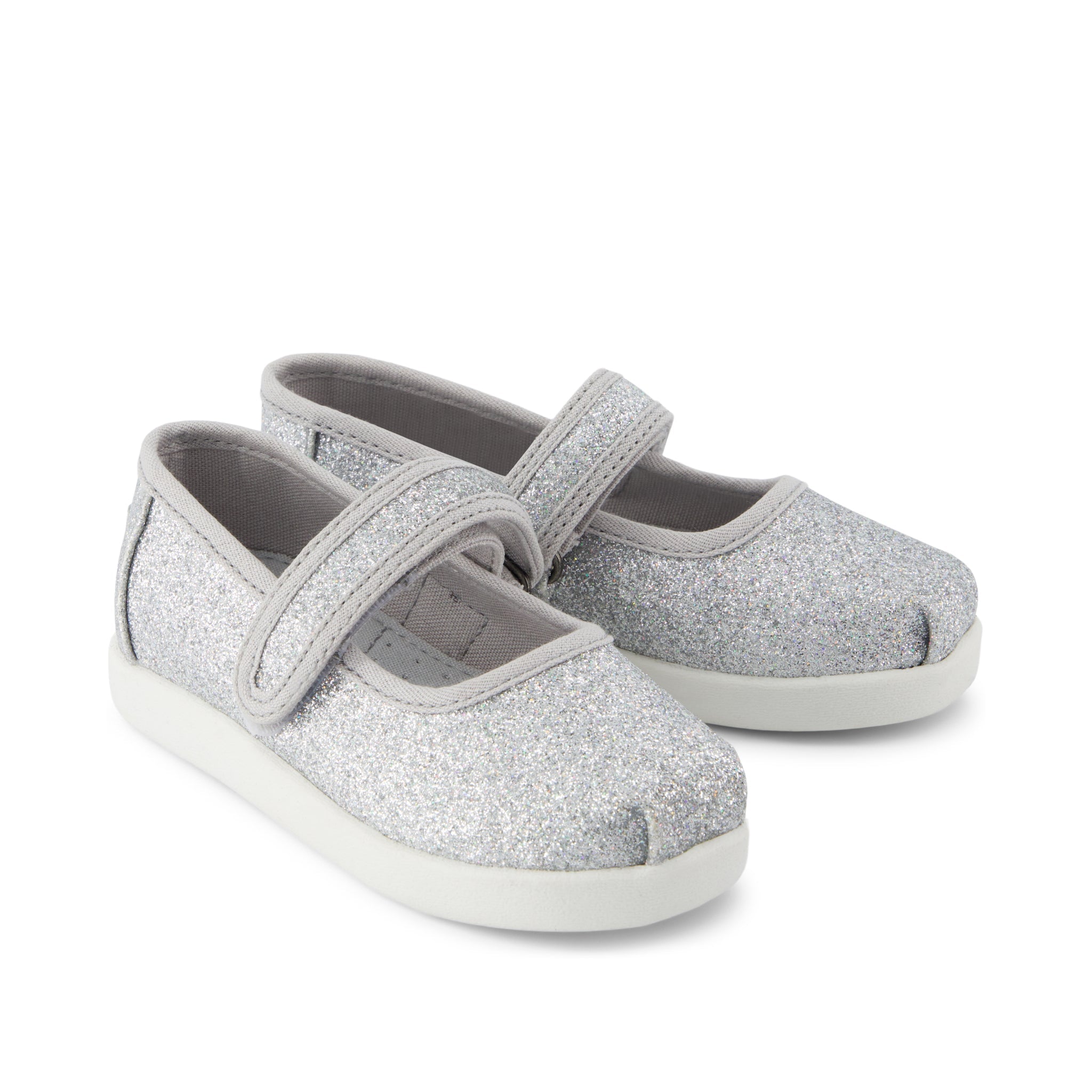 Nora Mary Jane Silver Iridescent Glimmer Toddler Shoe