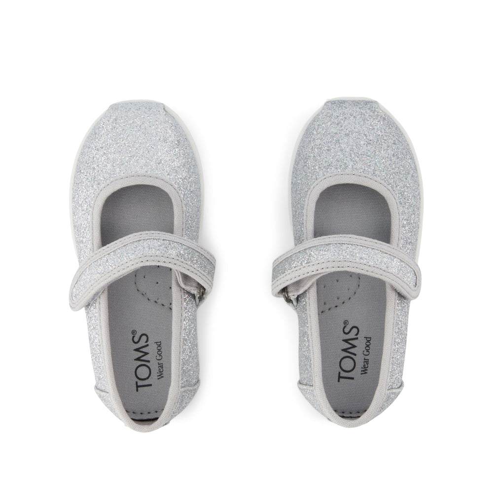 Nora Mary Jane Silver Iridescent Glimmer Toddler Shoe