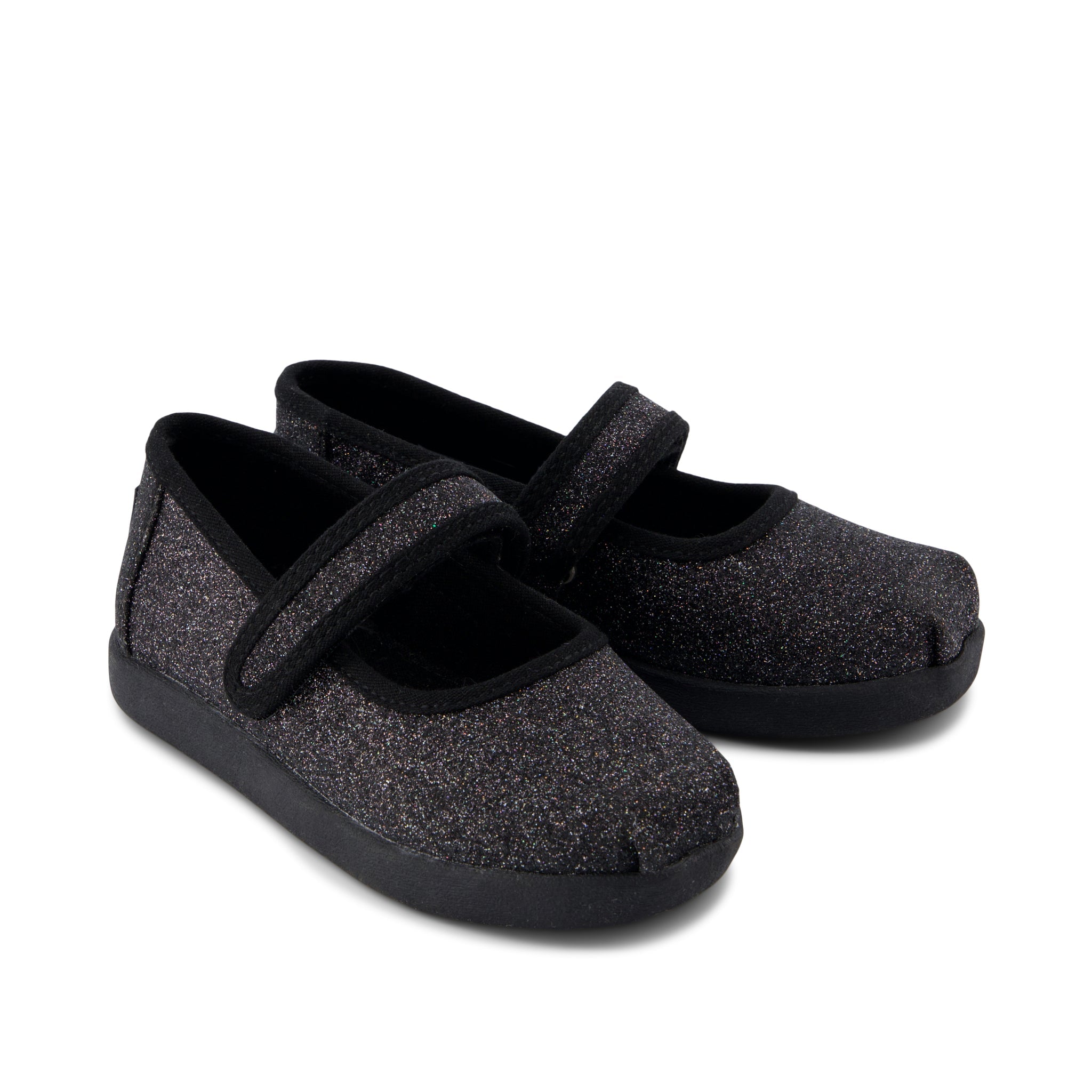 Nora Mary Jane Black Iridescent Glimmer Toddler Shoe