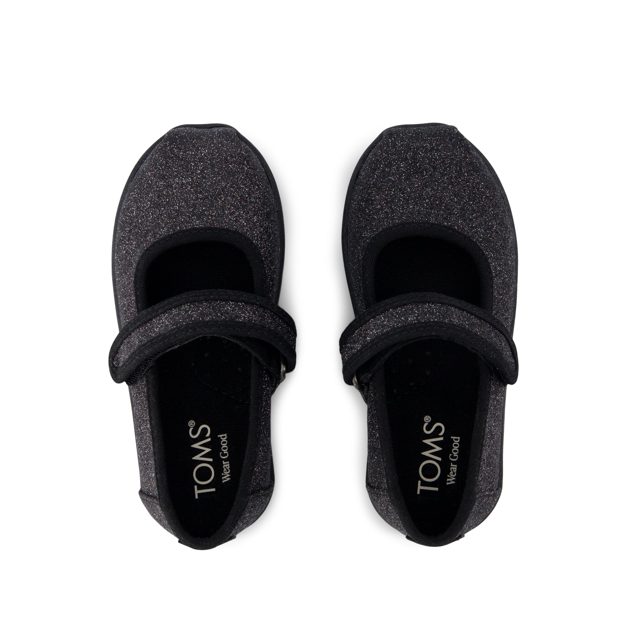 Nora Mary Jane Black Iridescent Glimmer Toddler Shoe