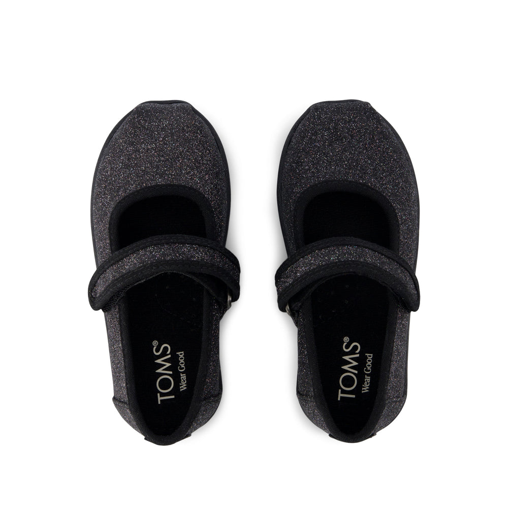 Nora Mary Jane Black Iridescent Glimmer Toddler Shoe