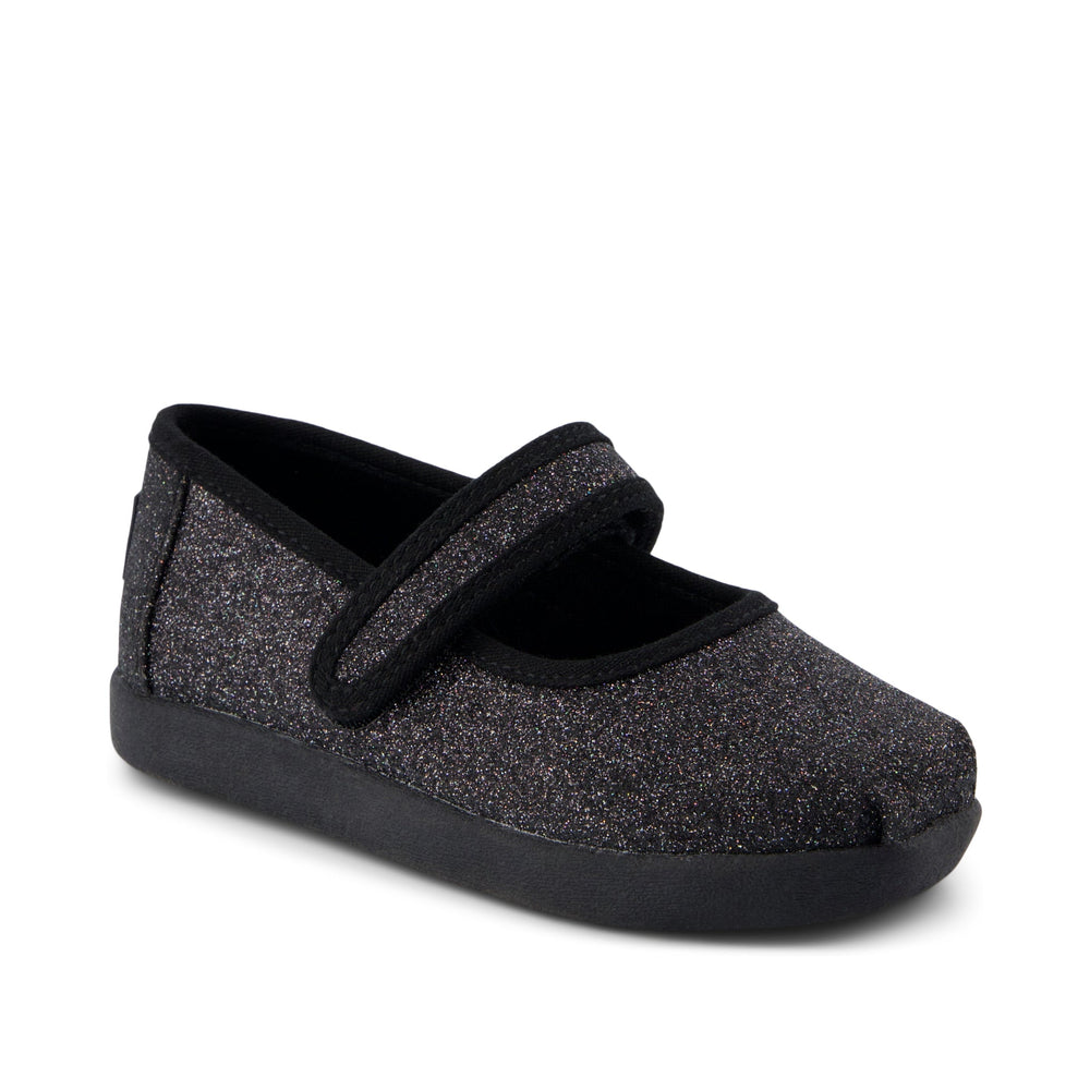 Nora Mary Jane Black Iridescent Glimmer Toddler Shoe