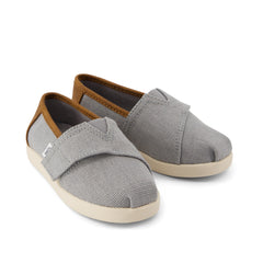 Alpargata Classic Toddler Shoe Drizzle Grey Heritage Canvas and PU Trim