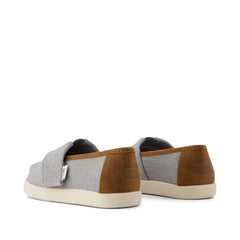Alpargata Classic Toddler Shoe Drizzle Grey Heritage Canvas and PU Trim