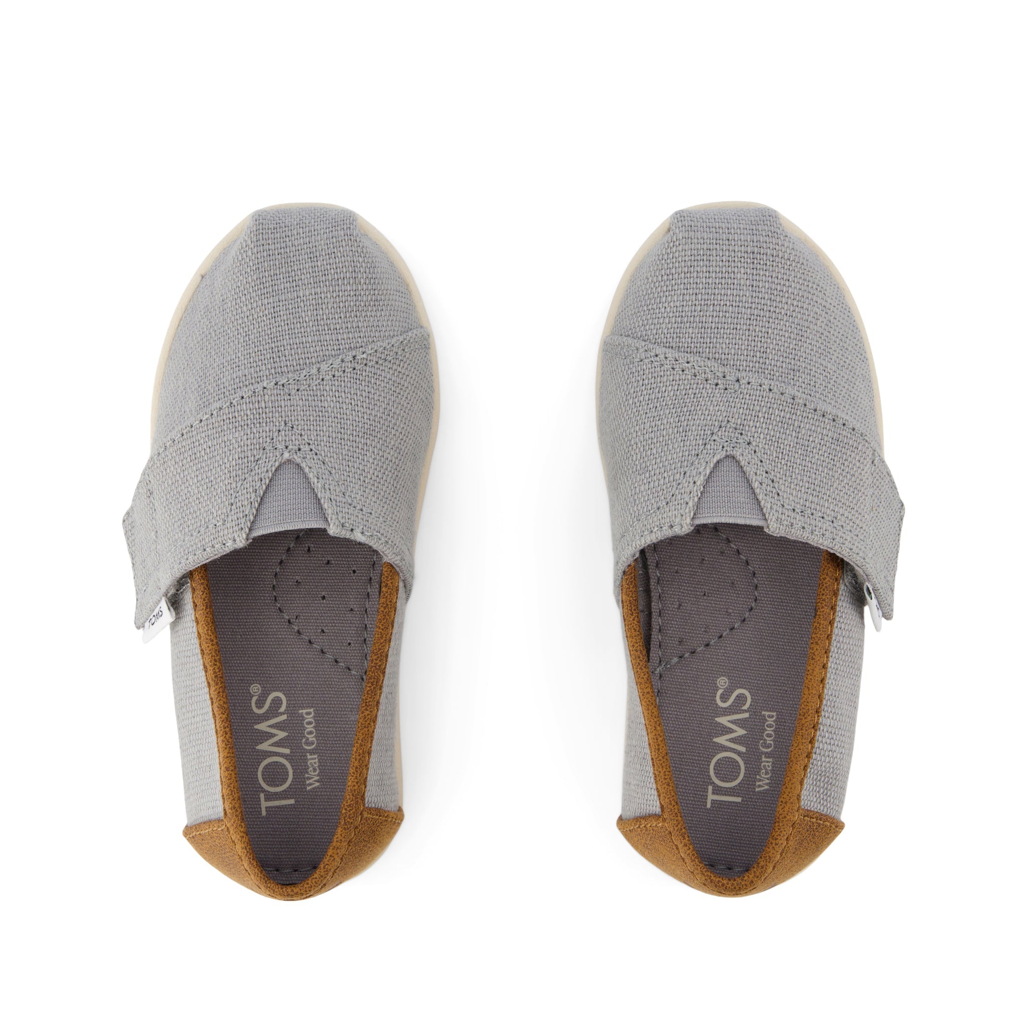 Alpargata Classic Toddler Shoe Drizzle Grey Heritage Canvas and PU Trim