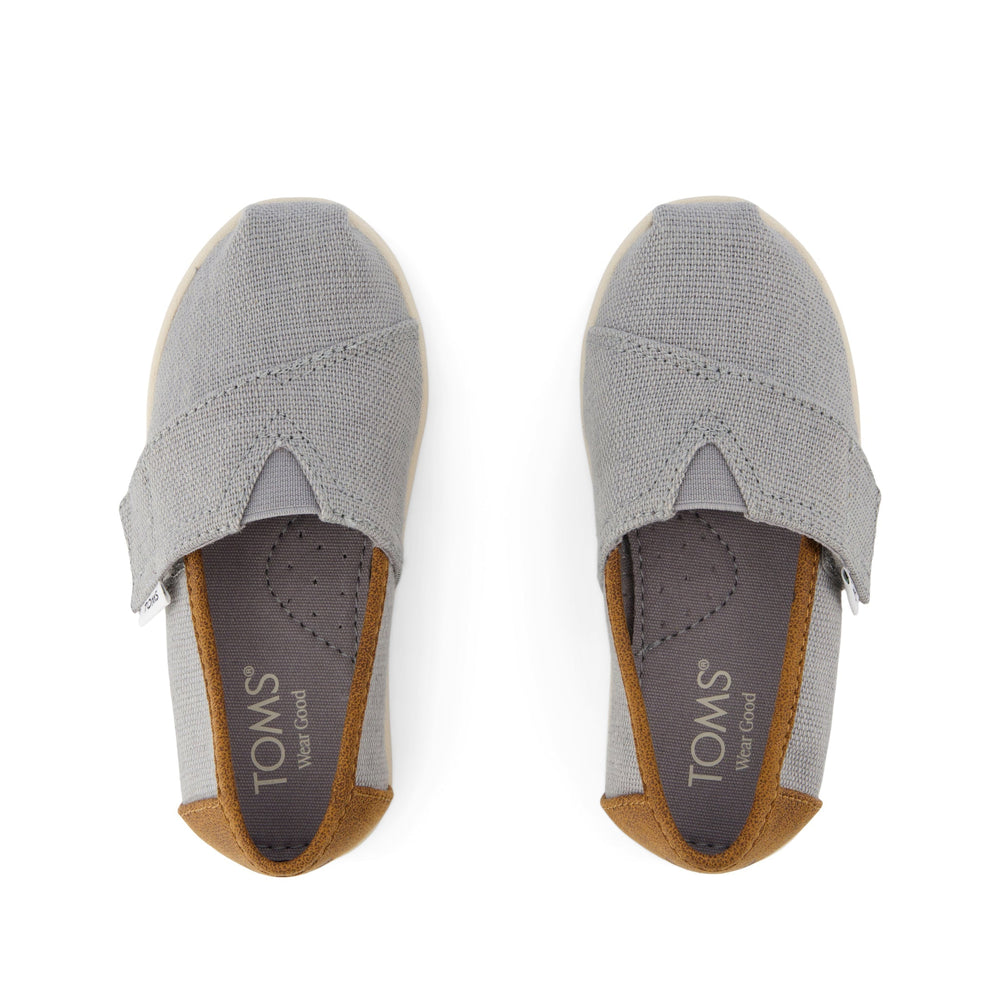 Alpargata Classic Toddler Shoe Drizzle Grey Heritage Canvas and PU Trim