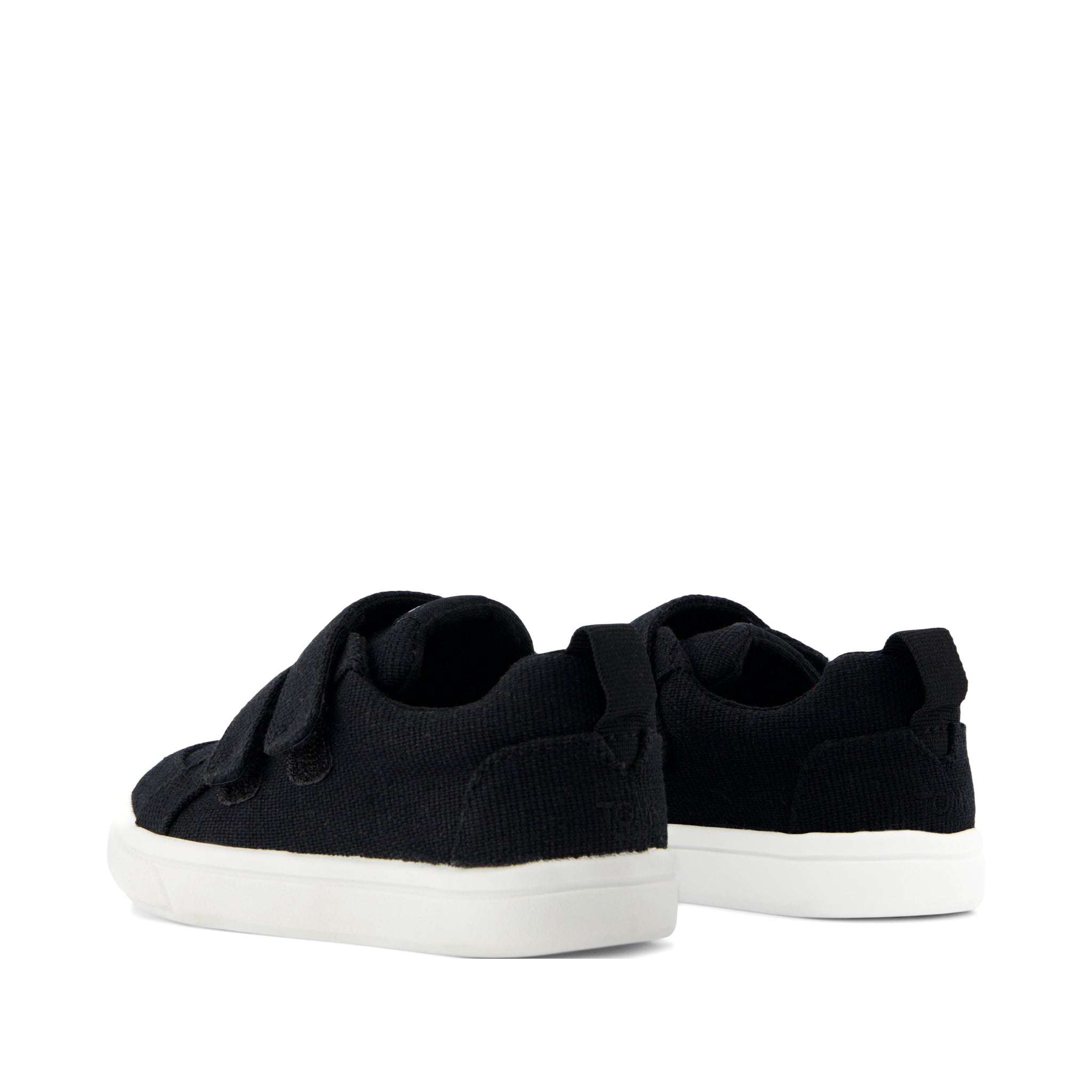 Cruz Double Strap Black Heritage Canvas Toddler Sneaker