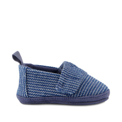 Layette Alpargata Dark Sky Subtle Stripes Toddler Crib Shoe