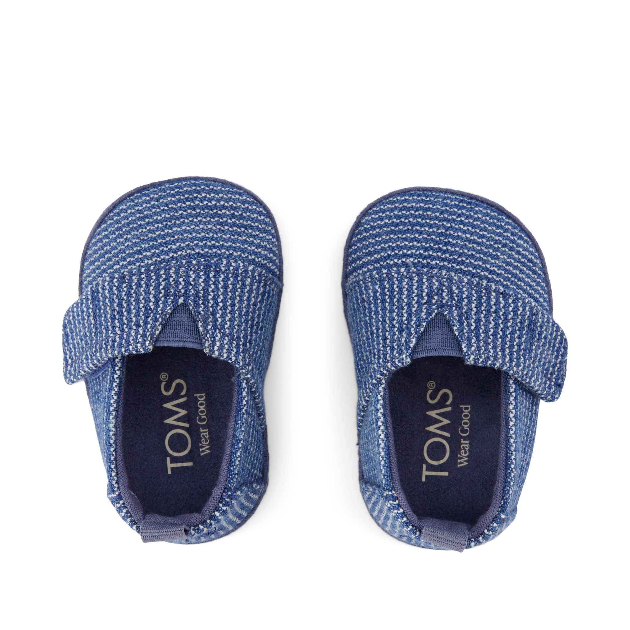 Layette Alpargata Dark Sky Subtle Stripes Toddler Crib Shoe