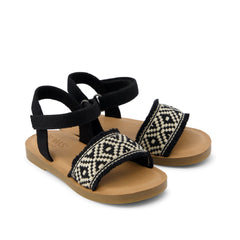 Remi Ankle Strap Toddler Sandal Black Diamond Global Strap
